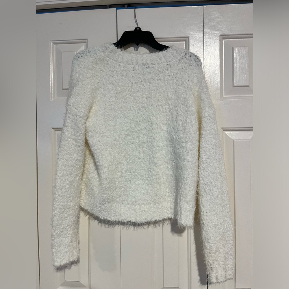 Show Me Your Mumu Women's Crop Varsity Sweater Knubby Knit Size Small - Picture 4 of 6